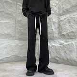 26港风铆钉垂感冰丝喇叭西裤加长休闲裤直播品控504-K812-P55控79，男装西裤，星座504