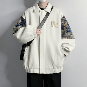 26新款小香风小熊撞色拼接潮流上衣夹克外套504-W662-P65图片