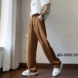25新款送腰带冰丝垂感西裤痞帅休闲长裤直播品质504-K161-P45控68，男装西裤，星座504