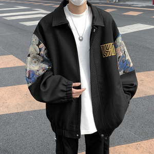 26新款小香风小熊撞色拼接潮流上衣夹克外套504-W662-P65图片