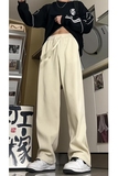 25美式复古灯芯绒垂感休闲裤潮牌宽松阔腿裤504-K184-P45控68，男装休闲裤，星座504