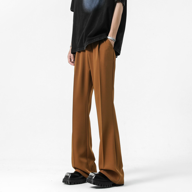 cleanfit高弹垂感喇叭西裤加长休闲裤-直播品控-504-K162-P55控78,男装西裤,星座504