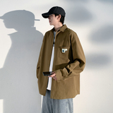 25小香风新款学生男女情侣格子衬衣工装夹克外套504-W660-P45控59，男装夹克，星座504