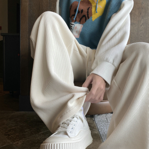 加绒加厚灯芯绒裤宽松阔腿裤504-K184-P45控68（加绒P50控75）