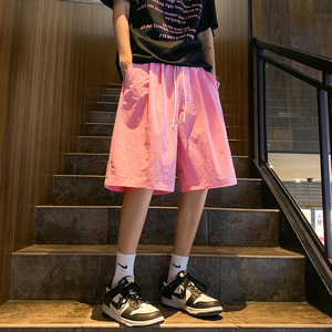 25夏新款多巴胺短裤男女宽松休闲多色五分裤潮504-K340-特P15图片