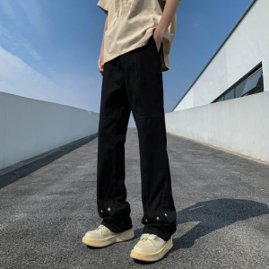 26新款男女学生美式高街牛仔裤休闲裤长裤潮504-K153-P55控78图片