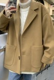 加棉加厚情侣毛呢大衣风衣外套潮504-F900-P70（加棉P90控128），男装风衣，星座504