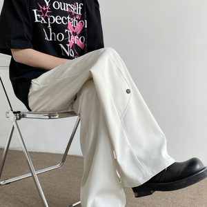 抖音直播新款解构西裤宽松直筒休闲裤长裤潮504-K189-P45控68图片