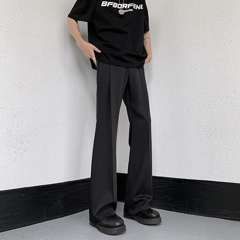 cleanfit高弹垂感喇叭西裤加长休闲裤-直播品控-504-K162-P55控78,男装西裤,星座504