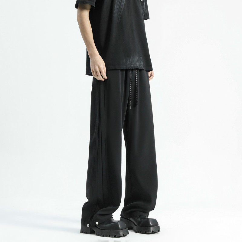 26新款潮牌美式高街解构设计西裤休闲直筒长裤504-K190-P55控78，男装西裤，星座504