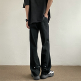 26新款学生男女微喇叭弧形拼接牛仔裤504-K806-P55控79，男装牛仔裤，星座504