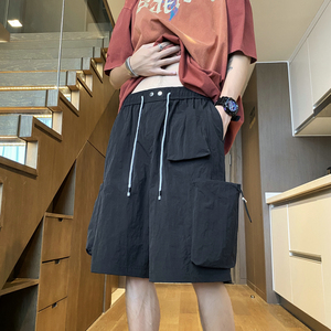 25夏多巴胺短裤潮牌多口袋工装宽松休闲五分裤504-K336-特P31控58图片