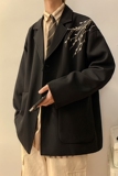 24新中式风刺绣小西装潮流小众外套504-W23-P85控108，男装西服套装，星座504