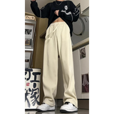 26美式复古灯芯绒垂感休闲裤潮牌宽松阔腿裤504-K184-P45控68，男装休闲裤，星座504