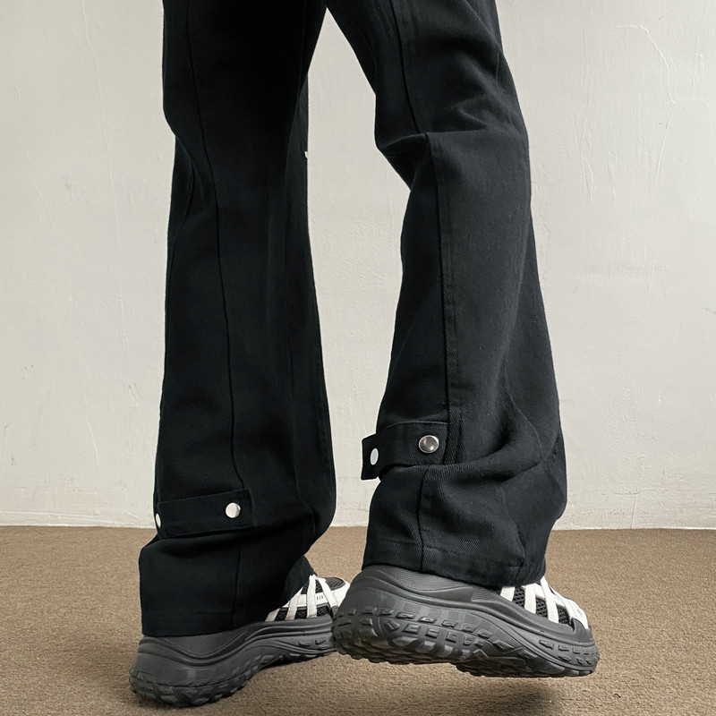 26新款学生男女微喇叭弧形拼接牛仔裤504-K806-P55控79，男装牛仔裤，星座504