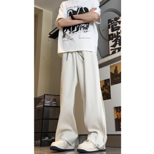 26新款潮牌美式高街解构设计西裤休闲直筒长裤504-K190-P55控78图片