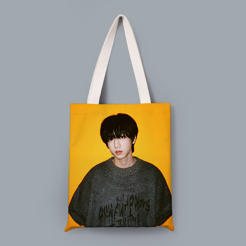 张桂源应援TF家族同款单肩帆布袋来图定制做影视明星手提包环保包