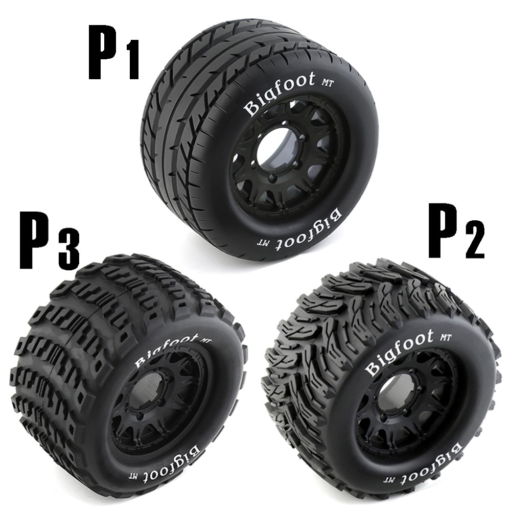 1:10大脚轮胎traxxas田宫HPI京商arrma竞速赛卡车轮毂12-14mm P1