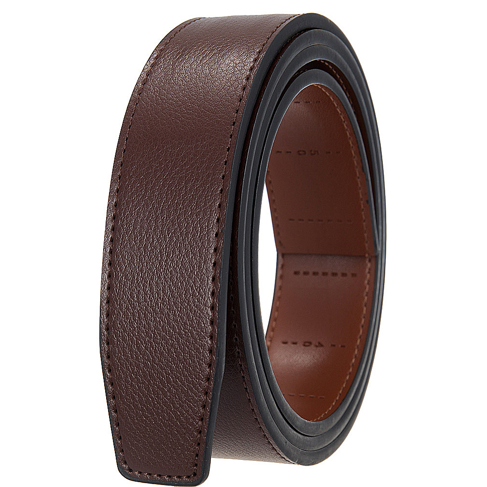 无头皮带真皮带身自动扣