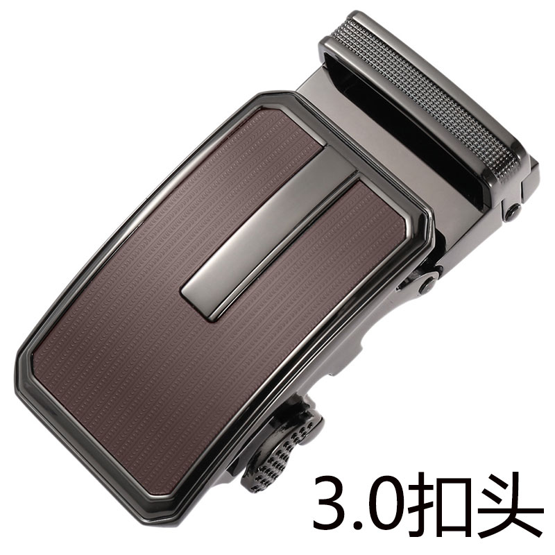 男士合金自动窄款商务皮带扣头