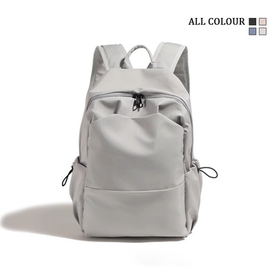 简约双肩包2025新款男女同用背包初高中生书包大容量旅行包