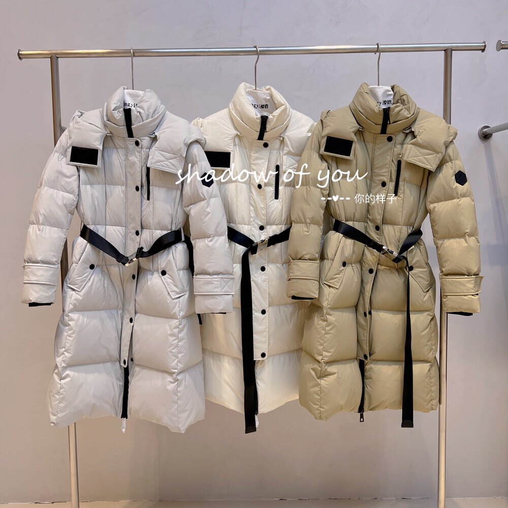 长款鹅绒羽绒服女冬季高端加厚保暖极寒连帽显瘦三防时尚外套9104