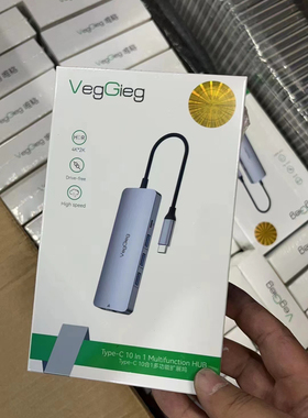 -Type-C扩展坞十合一usb-chub拓展器笔记本拓展坞百兆