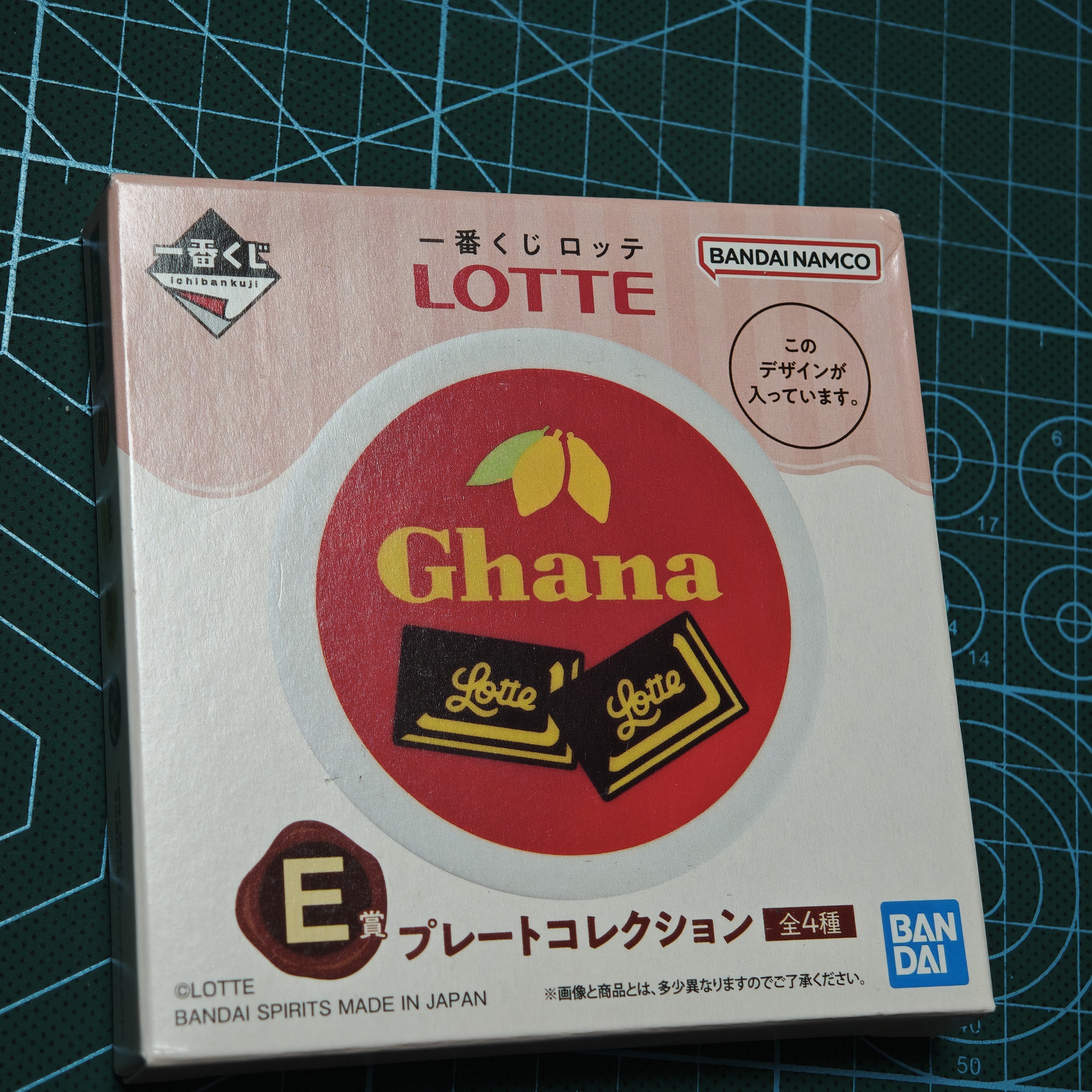 万代乐天lotte巧克力食玩一番E赏小碟子促销现货包邮