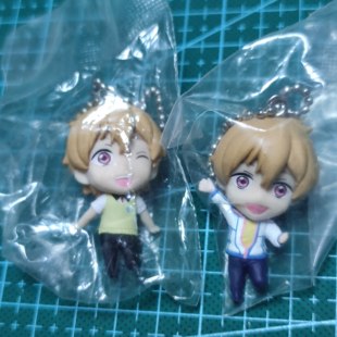 free男子游泳部Q版盒蛋粘土人扭蛋挂件手机链促销现货叶月渚