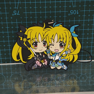 眼镜厂魔法少女奈叶INNOCENT一番赏Q版橡胶挂件背包链菲特哈拉温