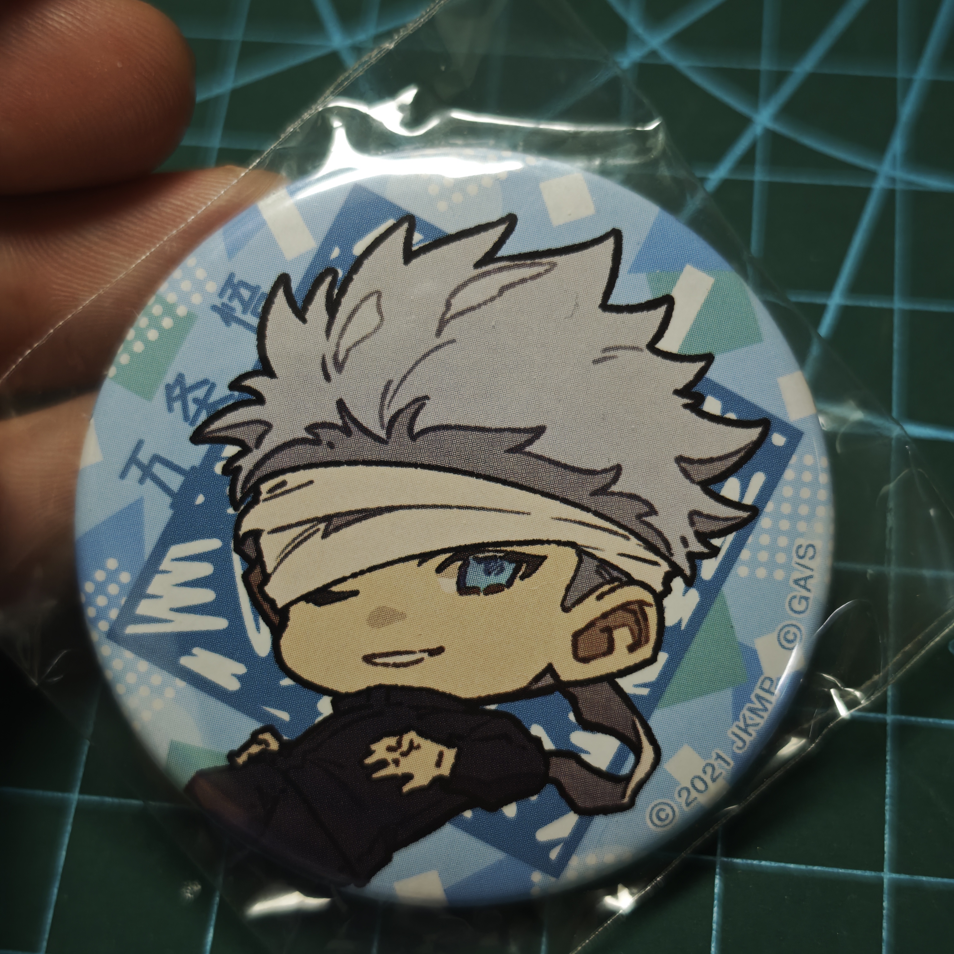 咒术回战联名罗森便利店Q版吧唧金属徽章五条悟促销现货