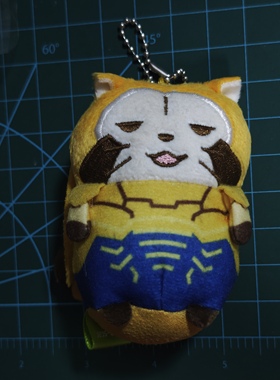 虎兔英雄传基友英雄传联名Rascal浣熊毛绒玩具挂件背包链促销现货