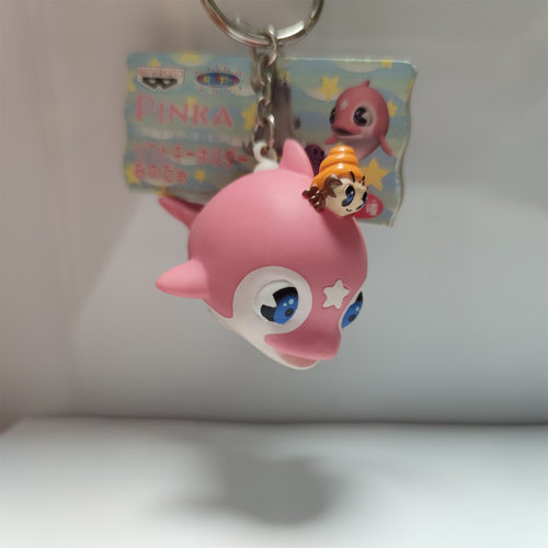 眼镜厂富士电视台短篇动画pinka粉红色海豚与他的朋友挂件钥匙圈