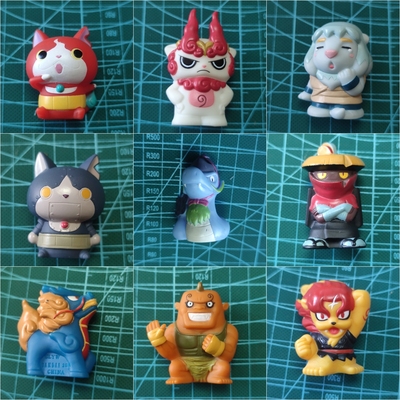 万代妖怪手表指人扭蛋玩具促销收藏现货地缚猫美拉美拉狮