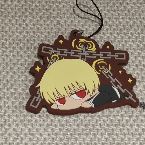 Fate stay night趴趴橡胶挂件钥匙圈吉尔伽美什金闪闪现货
