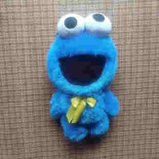 sesame street芝麻街毛绒甜饼怪COOKIE MONSTER斜挎包促销现货