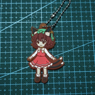 东方project东方妖妖梦橡胶挂件手机链橙喵促销现货