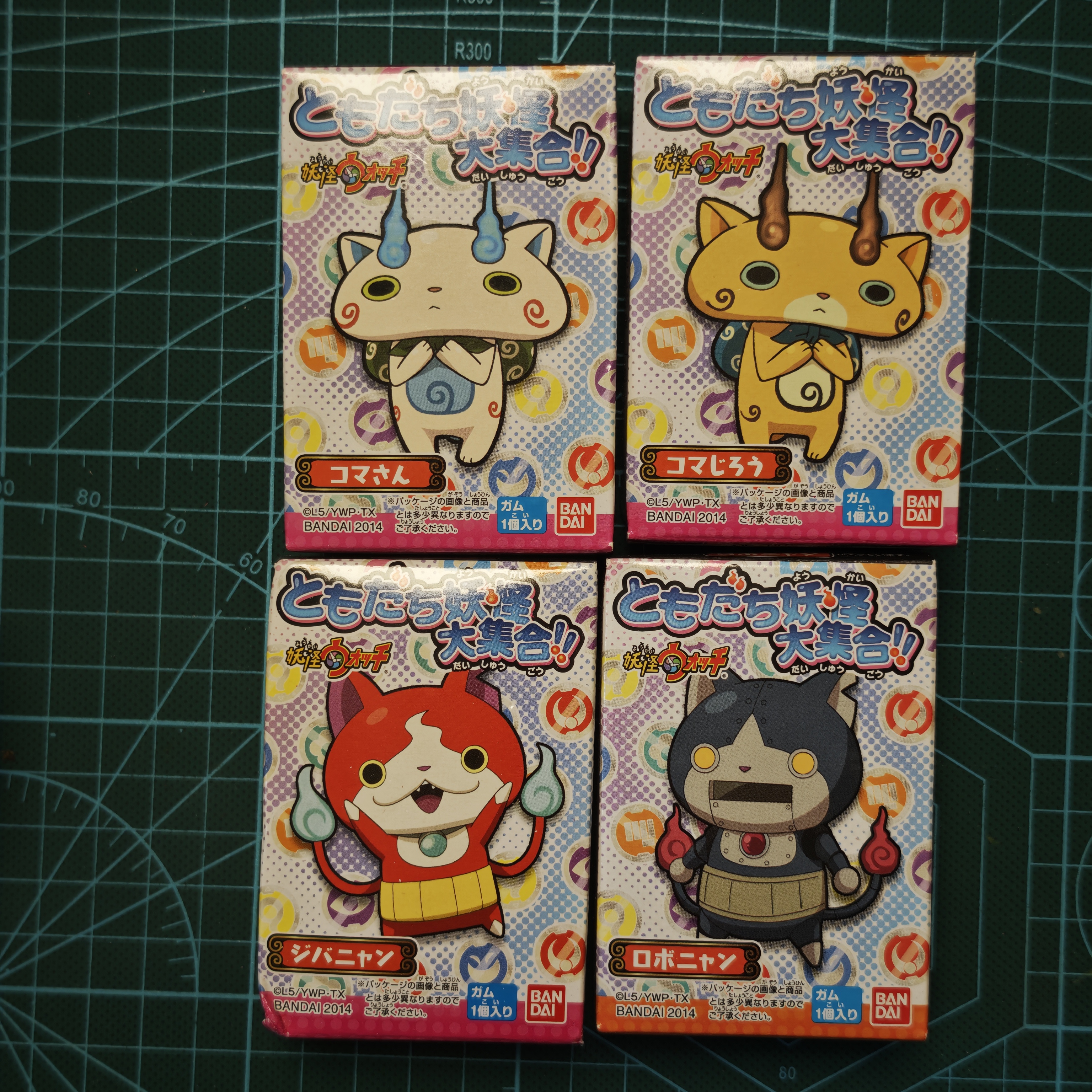 万代妖怪手表大集合食玩盒蛋指人指套地缚猫机械喵促销