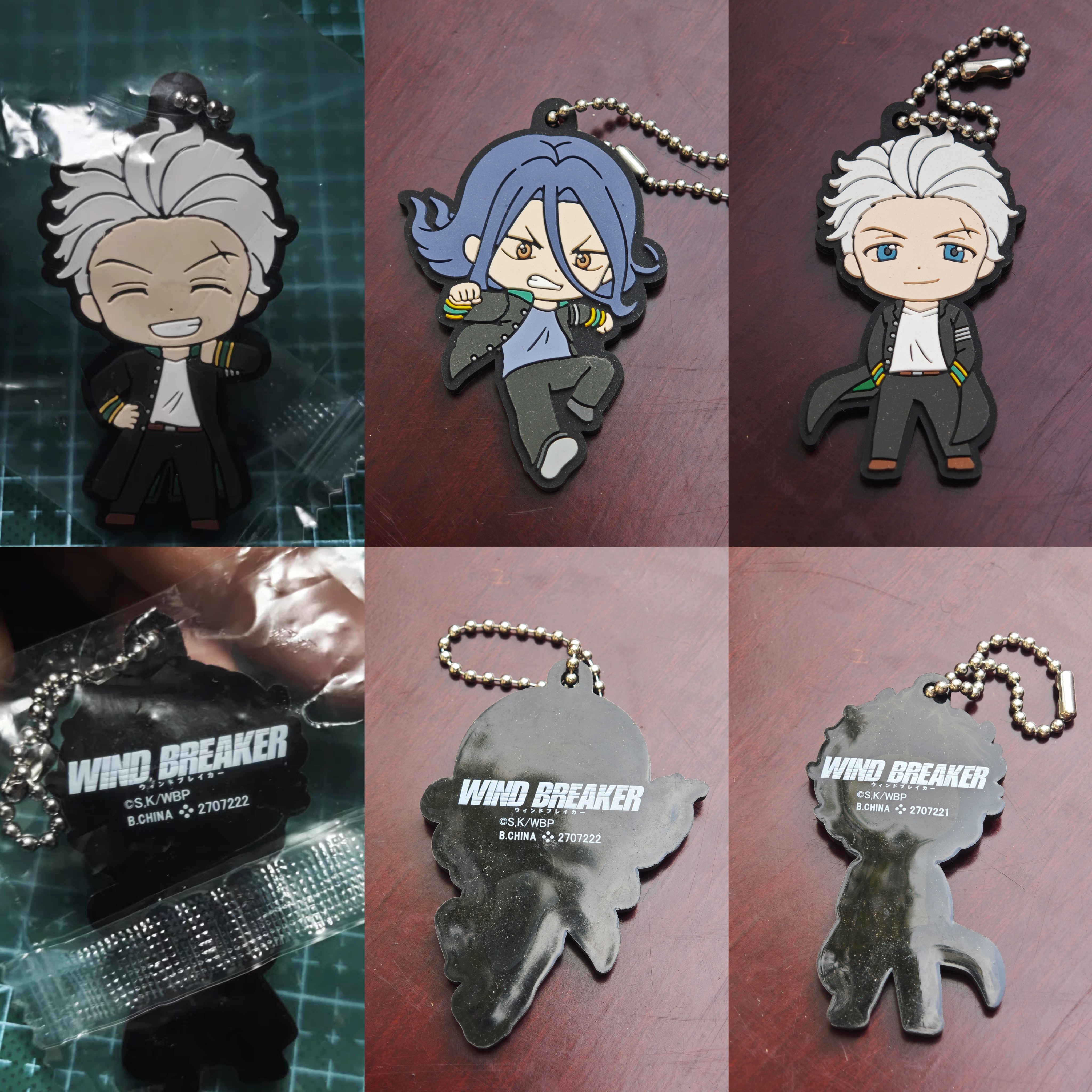 万代wind breaker防风铃扭蛋橡胶挂件手机链梅宫一促销杉下京太郎