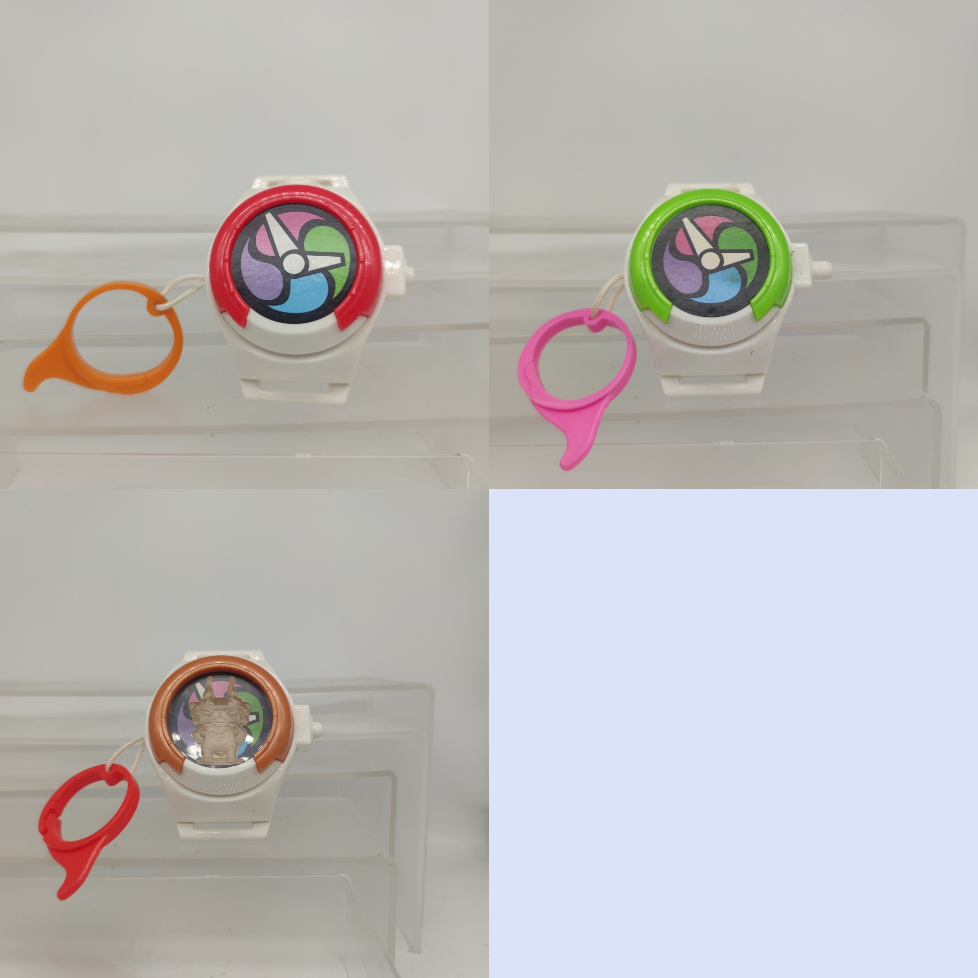 麦当劳M记玩具妖怪手表投影发光地缚猫图像印章挂件促销