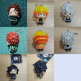 万代鬼灭之刃豆豆眼摇摇晃晃挂件背包链我妻善逸炭治郎不死川实弥