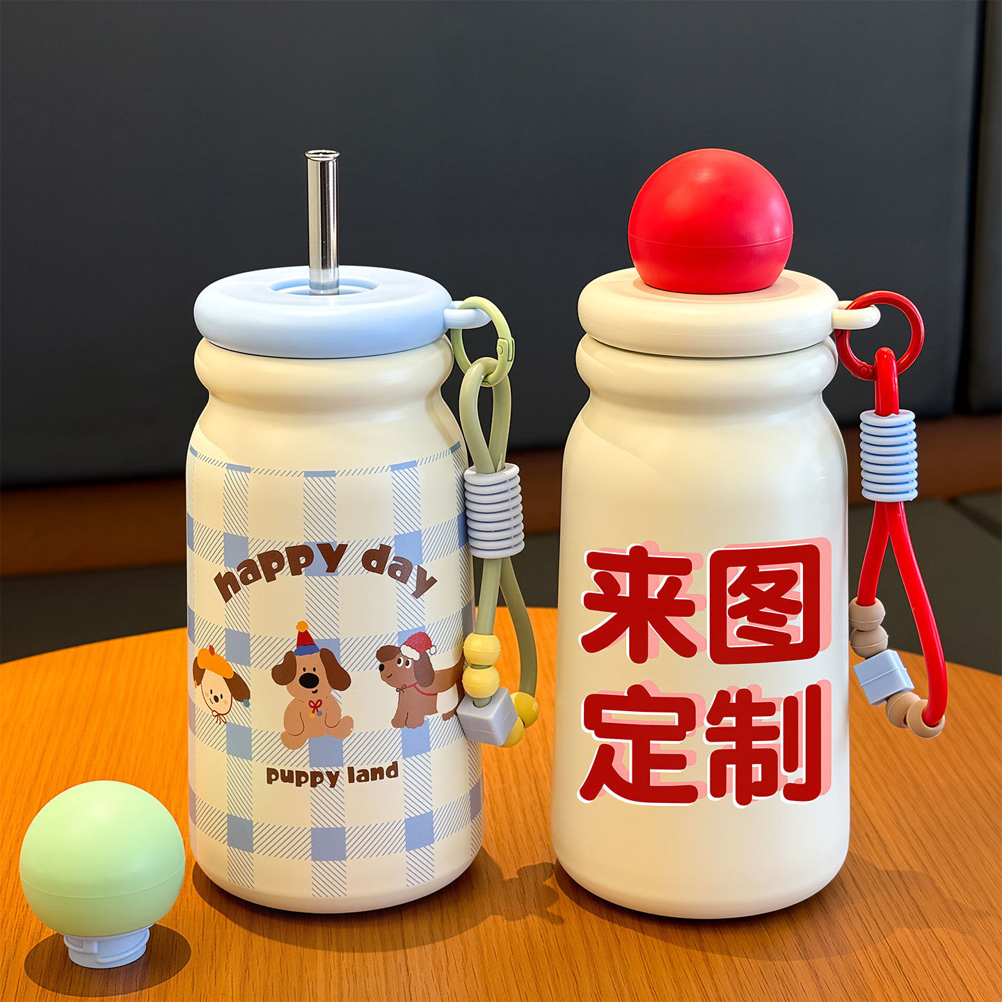 来图定制，306不锈钢保温吸管杯