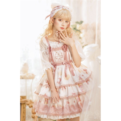 冰糖猫 现货lolita裙原创正版春秋冬季可爱洛丽塔连衣裙甜lo裙正