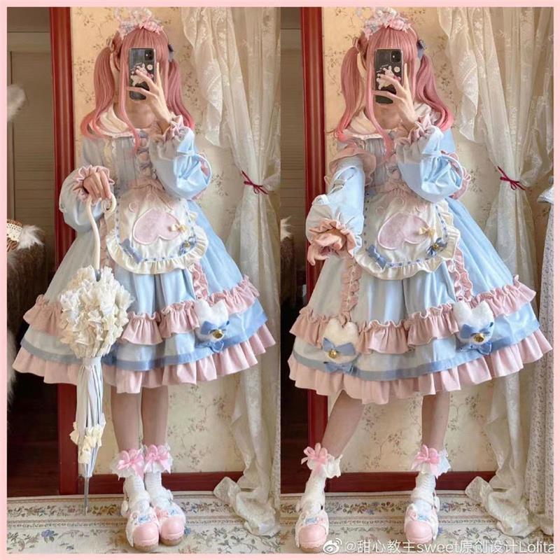 洛丽塔连衣裙猫猫甜品站春秋款冬款 Lolita裙子可爱lo