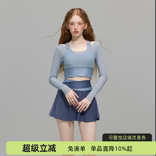 苏拉娜公主分体泳衣女保守显瘦遮肚裙式2025新款绝美长袖温泉泳装