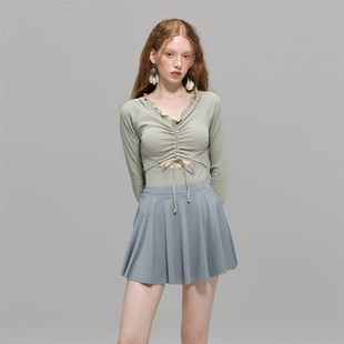 成人泡温泉泳装 苏拉娜公主两件套连体泳衣女裙式 保守显瘦遮肚长袖