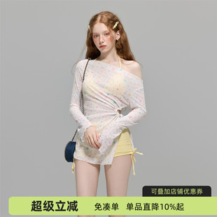 比基尼沙灘泡溫泉泳裝 蘇拉娜公主三件套分體泳衣女高級(jí)感2025新款
