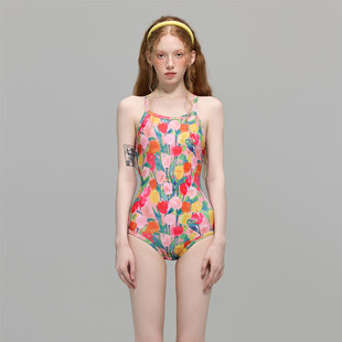 苏拉娜公主三角连体泳衣女运动专业竞速游泳馆训练少女泡温泉泳装