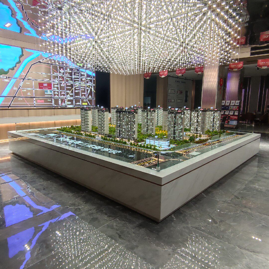 房地产售楼宝营销中心项目总体规划沙盘模型