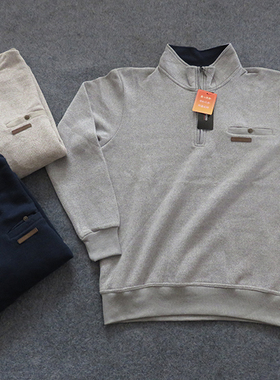 外贸男士冬保暖加绒加厚长袖针织衫毛衣打底衫95609